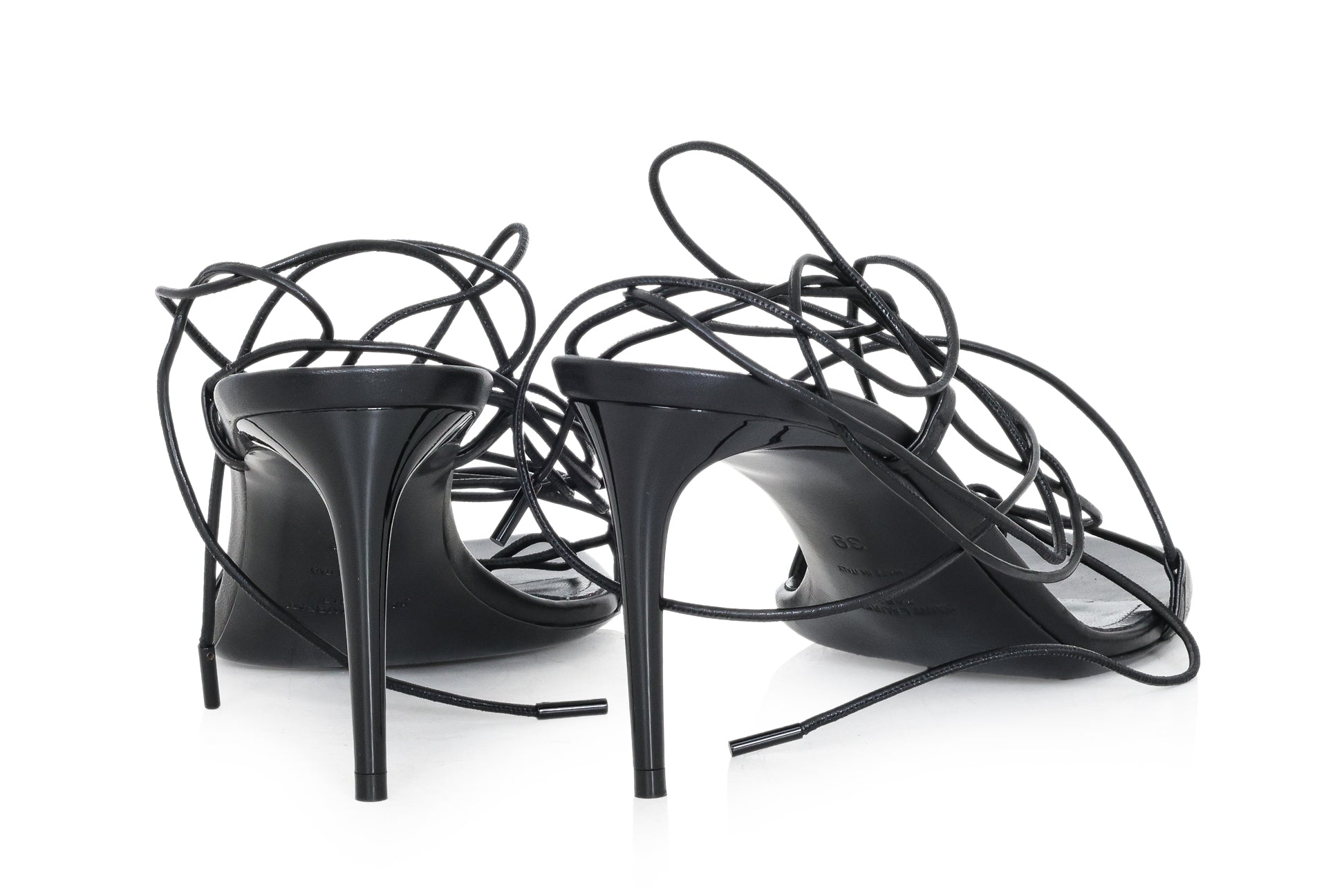 SAINT LAURENT - A PAIR OF NAPPA 'HAWAII' HEELS