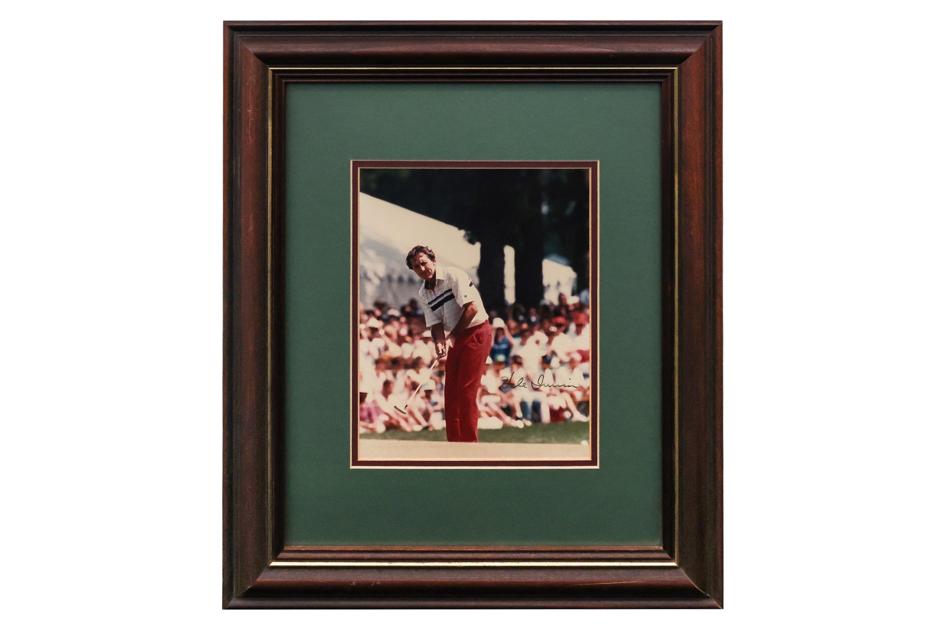 A GROUP OF FIVE ASSORTED GOLF MEMORABILIA PRINTS