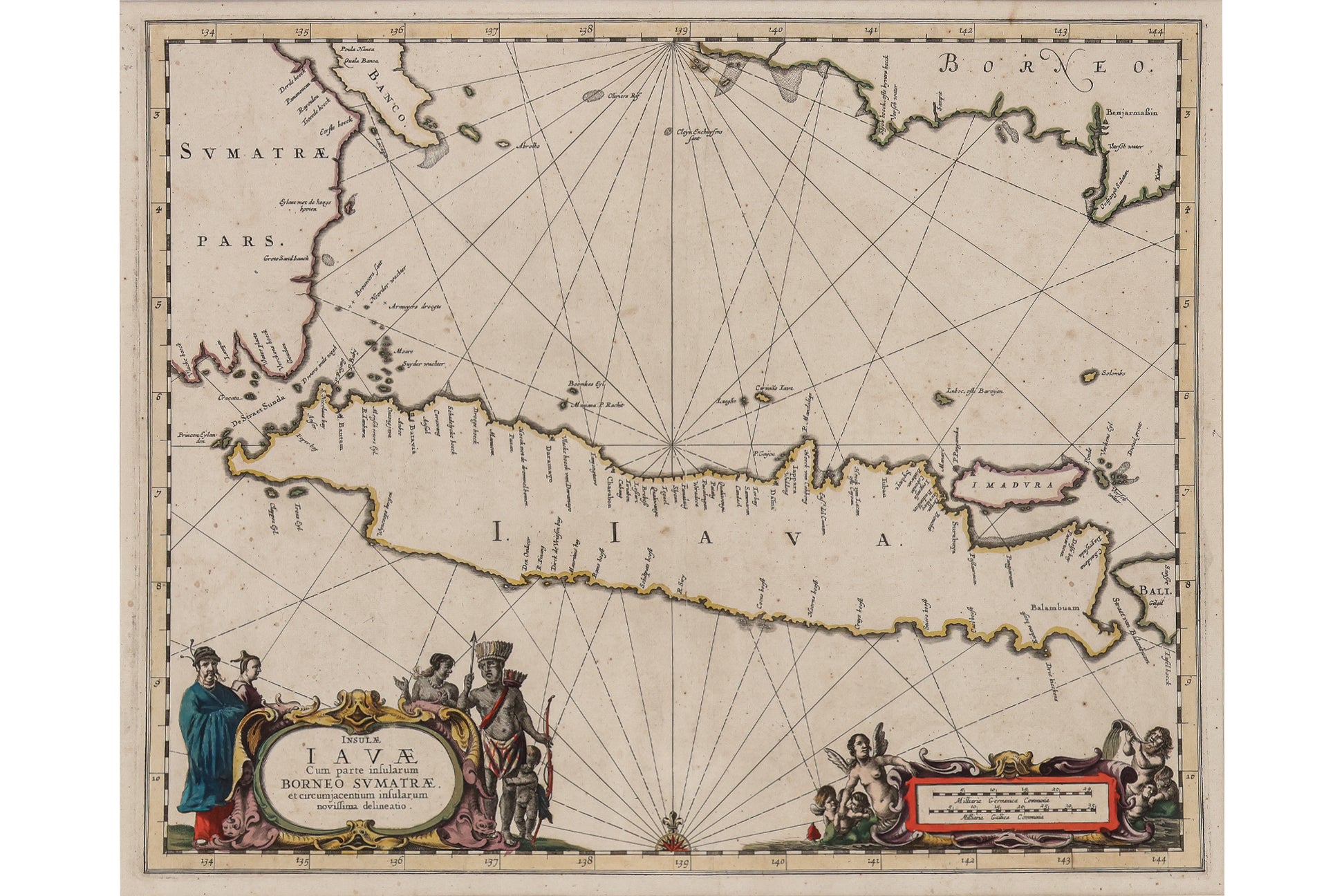 INSULAE IAVAE CUM PARTE INSULARUM BORNEO SVMATRAE... JOHANNES JANSSONIOUS, 1657
