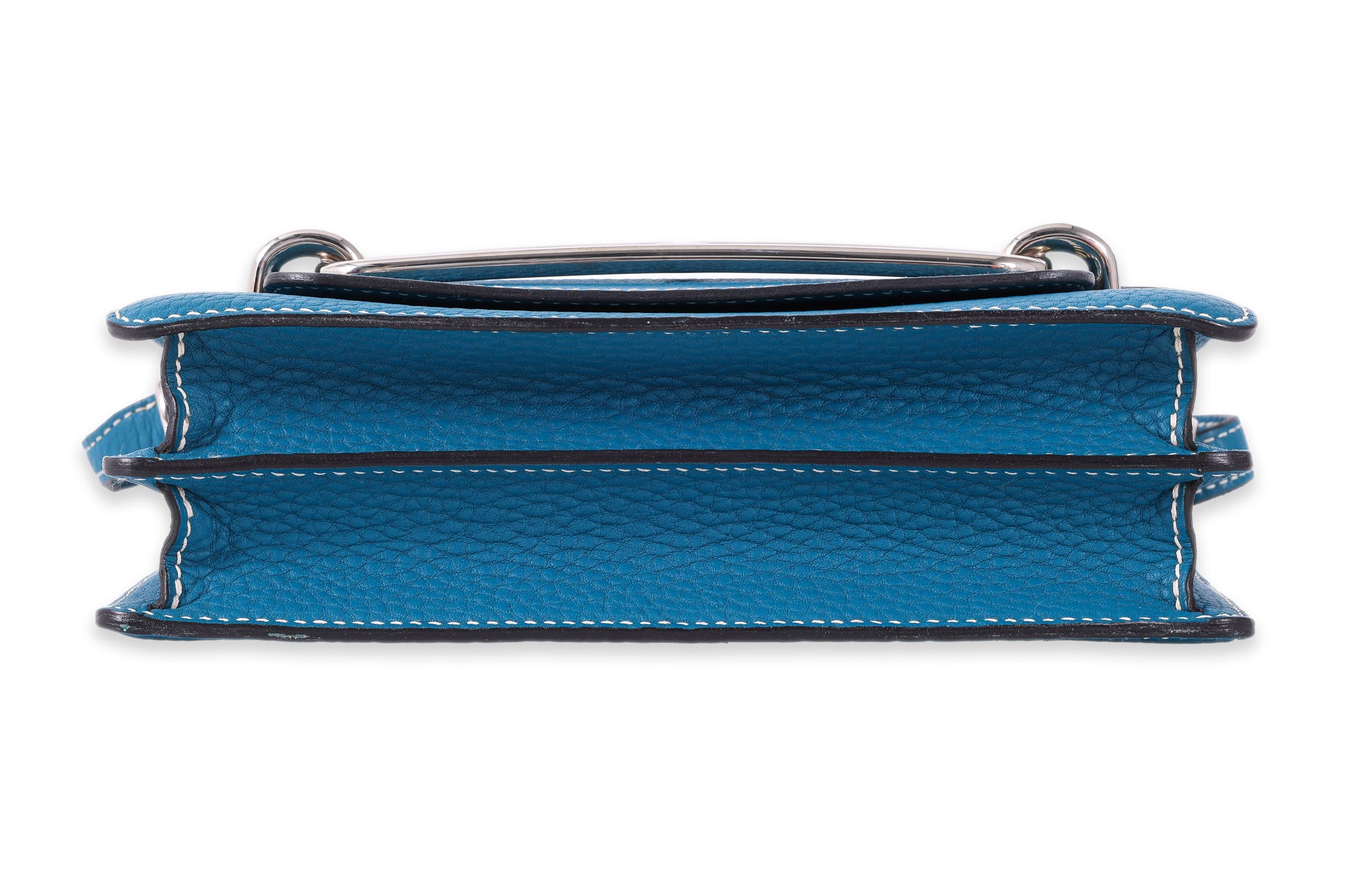 AN HERMÈS BLUE COLVERT ROULIS 23