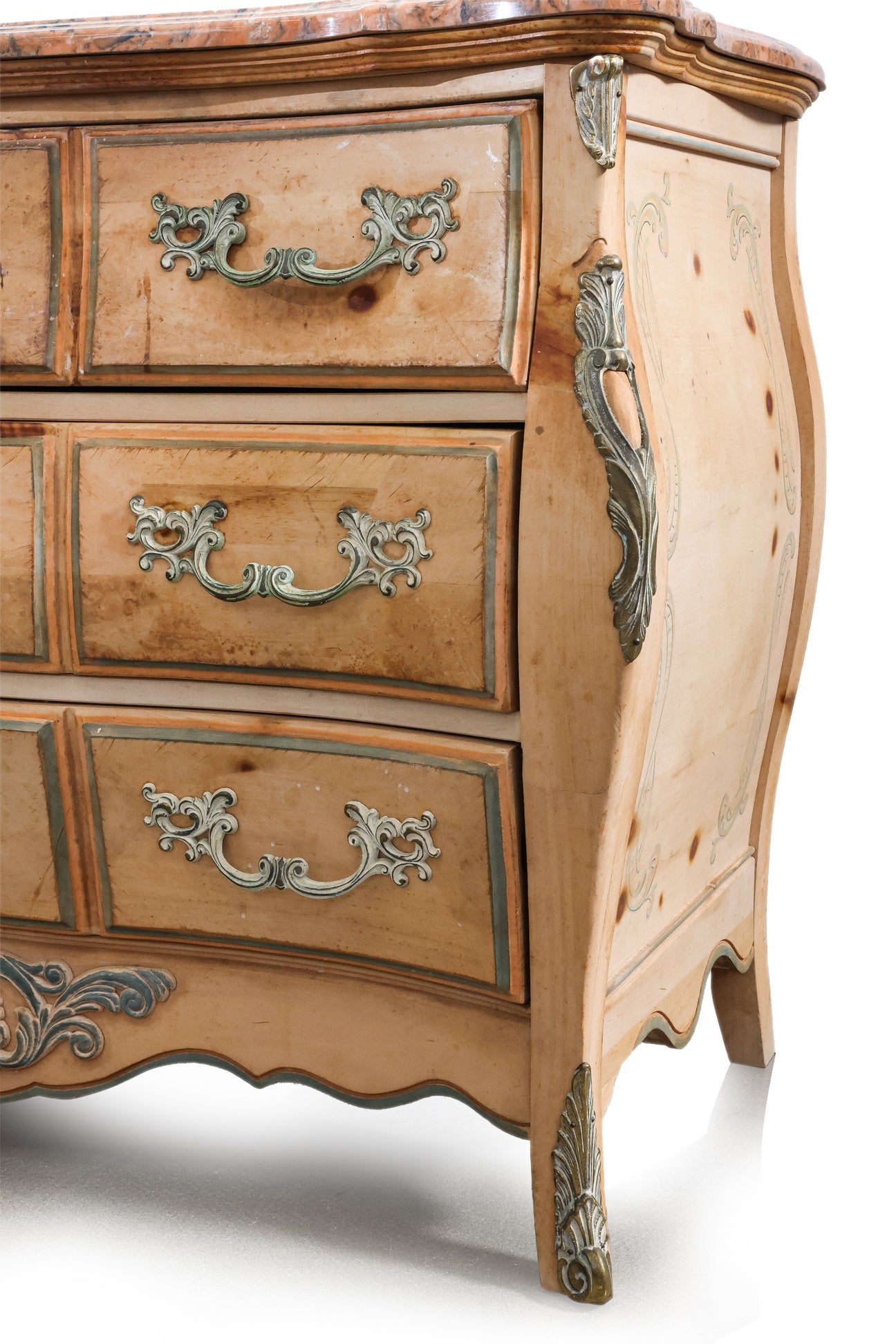 A REPRODUCTION FRENCH LOUIS XV COMMODE