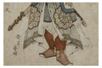 YASHIMA GAKUTEI (1786-1868) - GUAN YU CARRYING A GLAVE SURINOMO