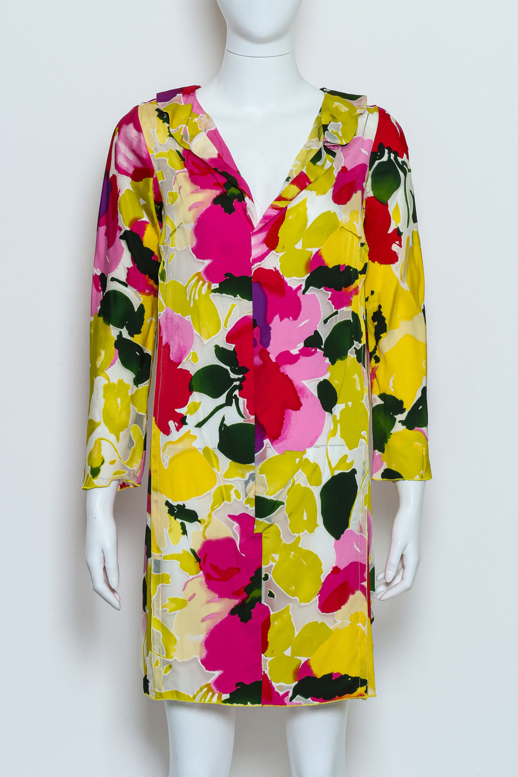 MARNI - A MULTICOLOURED FLORAL PRINT DRESS