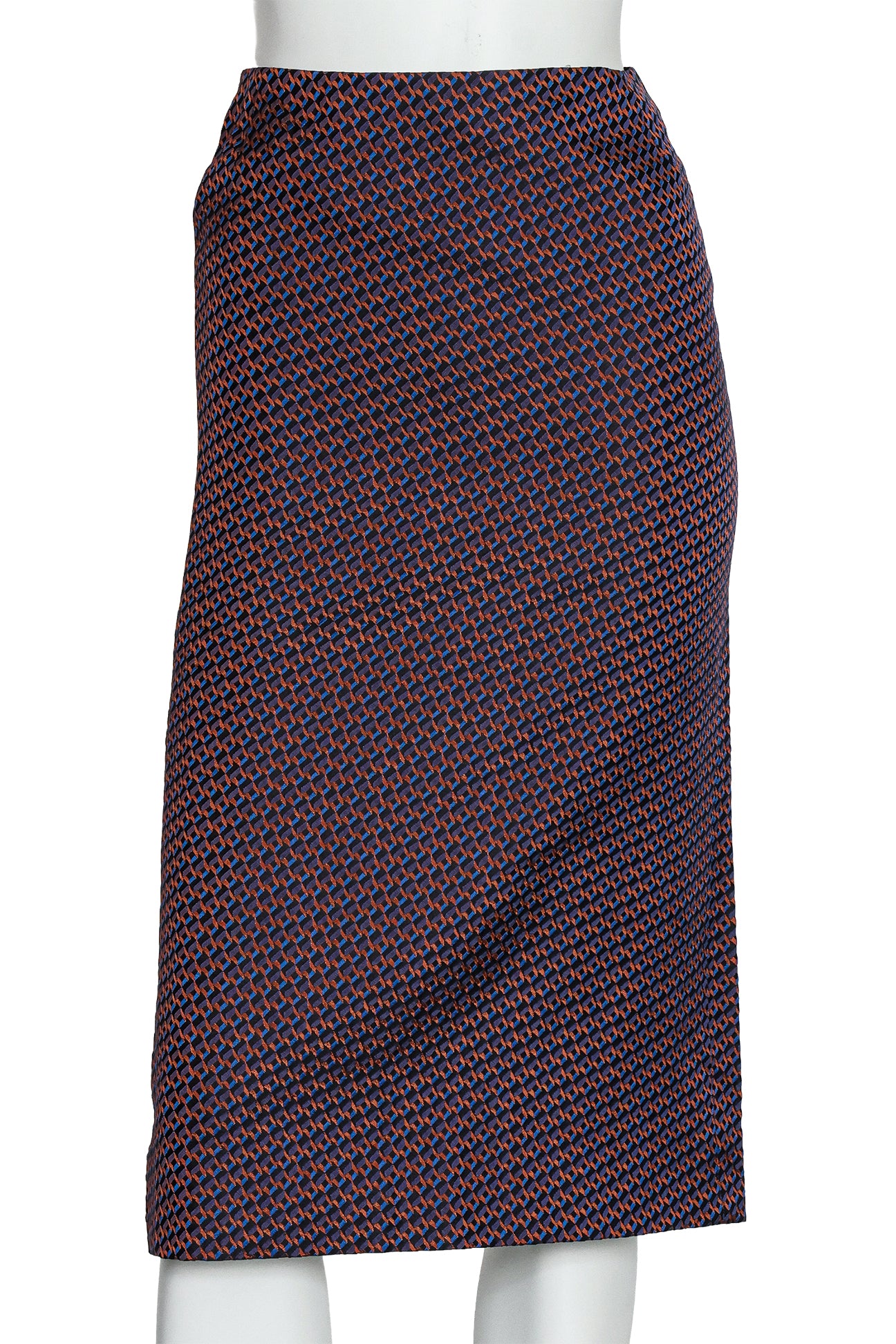DRIES VAN NOTEN - A GEOMETRIC PRINT SKIRT