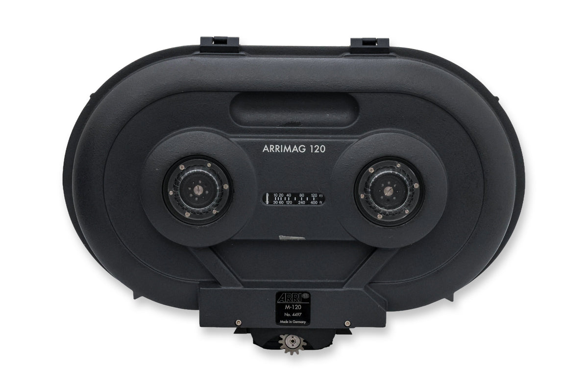 AN ARRI ARRIMAG 120 400FT FILM MAGAZINE