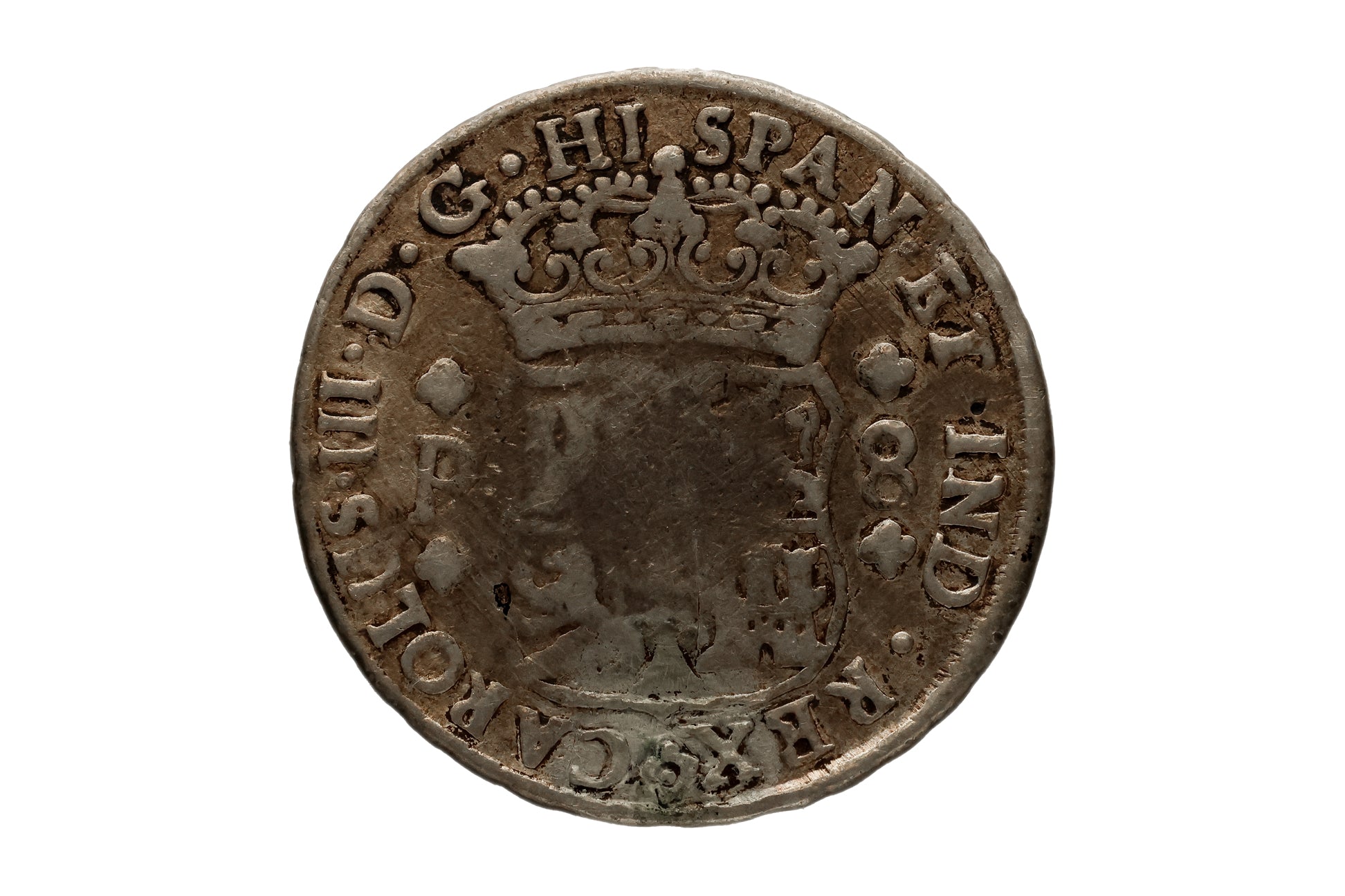 GUATEMALA CHARLES III 8 REALES 1767 P
