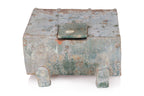 A GREEN-GLAZED MONEY BOX AND A TRIPLE-MOUTHED VESSEL