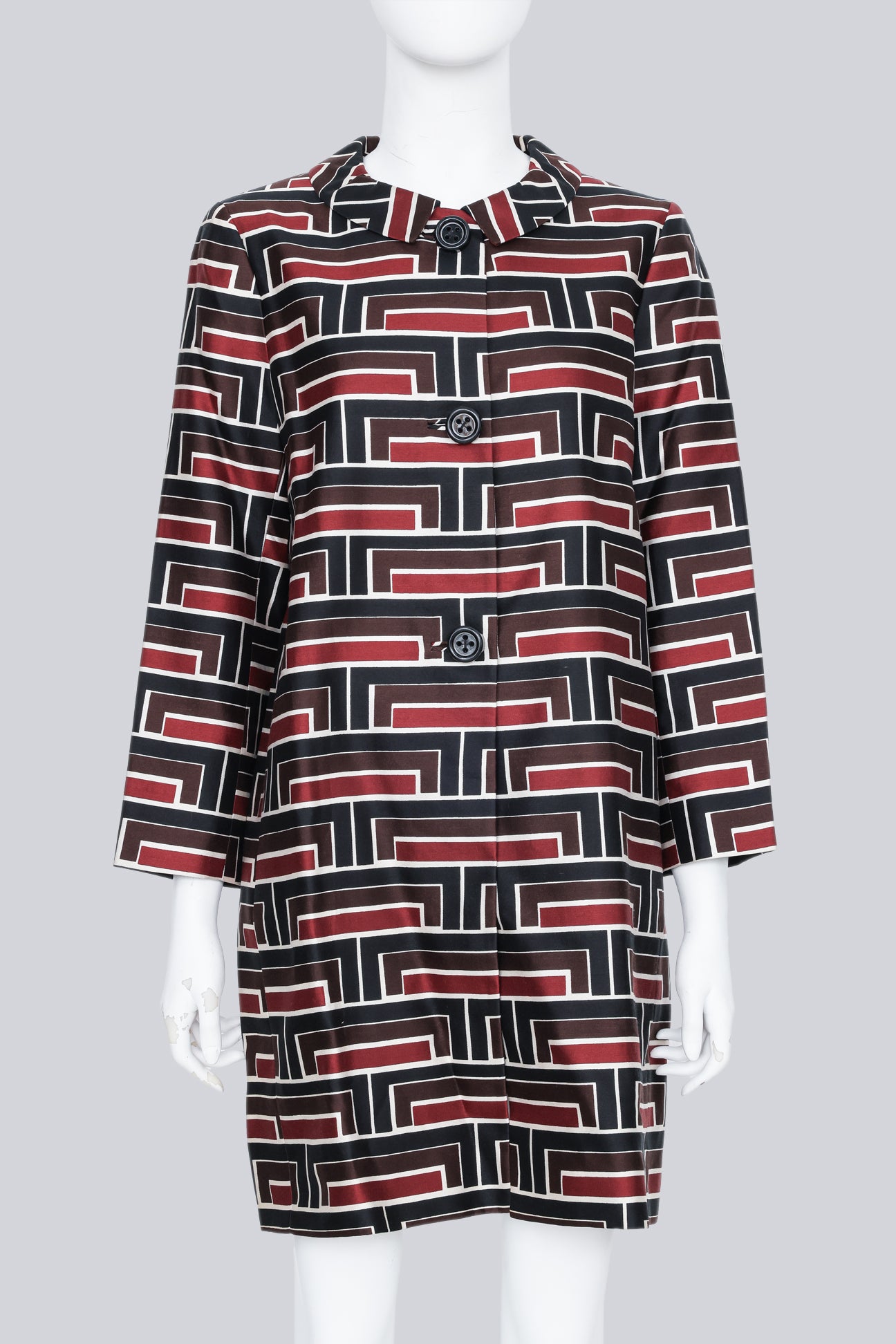 KATE SPADE X FLORENCE BROADHURST -  A GEOMETRIC PRINT COAT