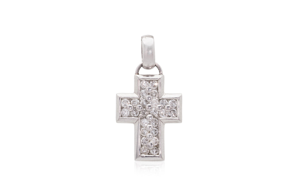 A DIAMOND 'CROSS' PENDANT