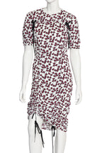 MARNI - A FLORAL PRINT DRESS WITH TIE DETAILS