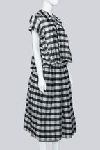 COMME DES GARCONS TRICOT - A BLACK AND WHITE CHECK SET