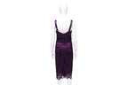 A DOLCE & GABBANA PURPLE LACE DRESS
