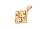 A DIAMOND PANEL PENDANT