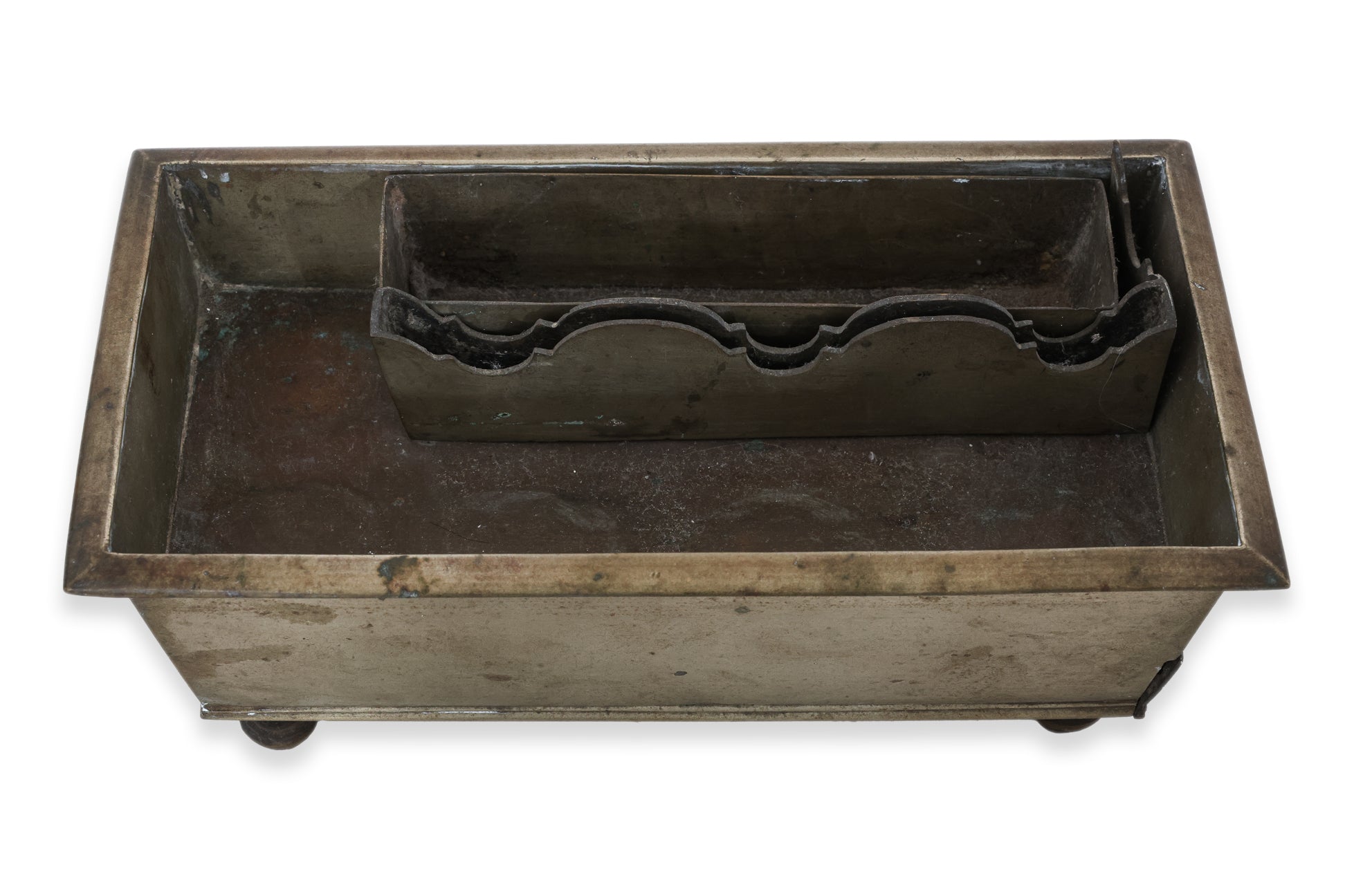 TWO BRASS SIREH SETS WITH BOXES