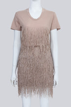 MARKUS LUPFER - A NUDE FRINGED SET