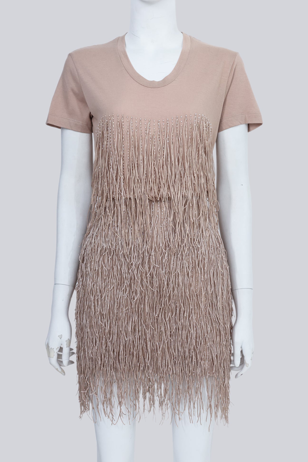 MARKUS LUPFER - A NUDE FRINGED SET