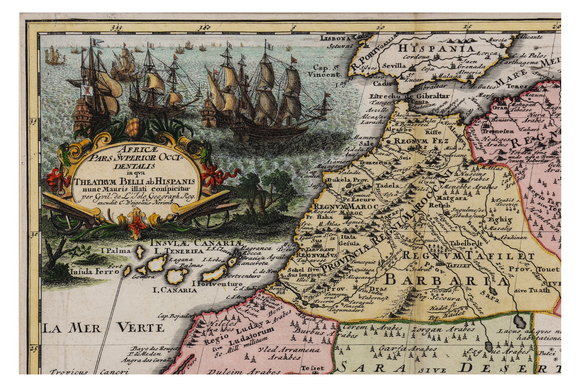 AFRICAE PARS SUPERIOR OCCI DENTALIS... CHRISTOPHER WEIGEL, C. 1718
