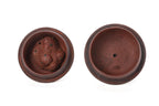 TWO DECORATED YIXING POTTERY TEA POTS