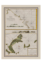CARTE... COTE DE COCHINCHINE & PLAN DE L'ISLE CONDOR... J. B. APRES DE MANNEVILLETTE, 1745-81