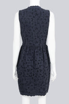 STELLA MCCARTNEY - A NAVY BRODERIE ANGLAISE DRESS