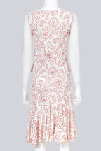 ALAIA - A RED AND WHITE PAISLEY SET