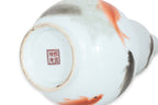 A KOI FISH DECORATED DOUBLE GOURD VASE