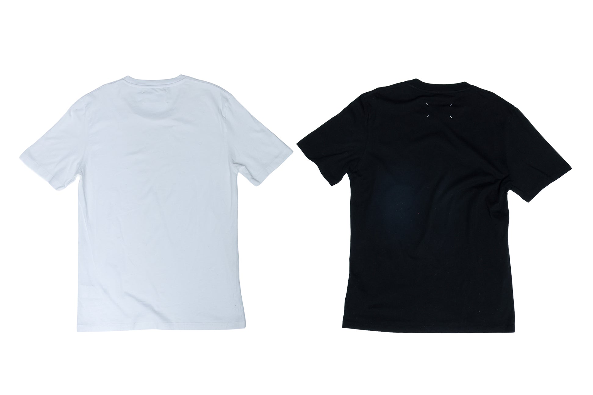 MAISON MARGIELA LINE 10 - TWO COTTON MONOCHROME T-SHIRTS