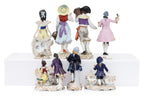 A GROUP OF SEVEN VOLKSTEDT PORCELAIN FIGURES