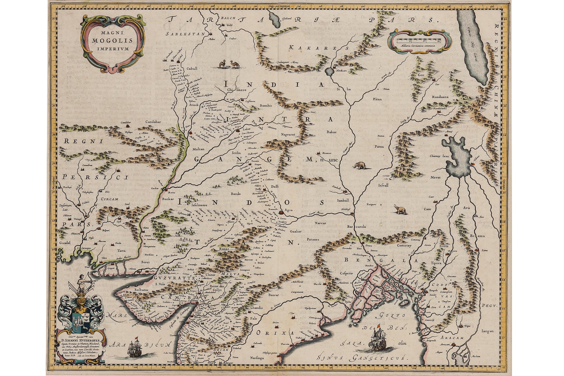MAGNI MOGOLIS IMPERIUM, JOHANNES & CORNELIUS BLAEU, C. 1640