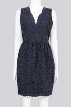 STELLA MCCARTNEY - A NAVY BRODERIE ANGLAISE DRESS