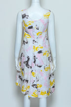 JIL SANDER - A SLEEVELESS ABSTRACT PRINT DRESS, RTW 2014