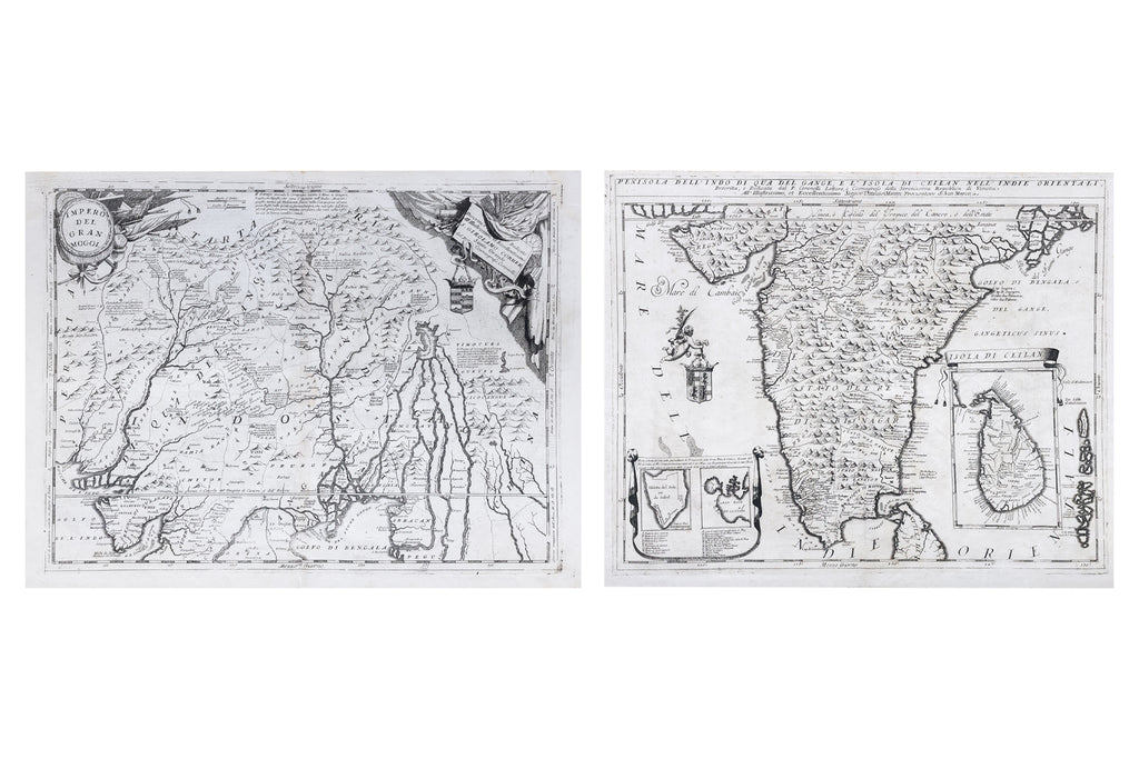 TWO ITALIAN MAPS OF INDIA (1691/1692)