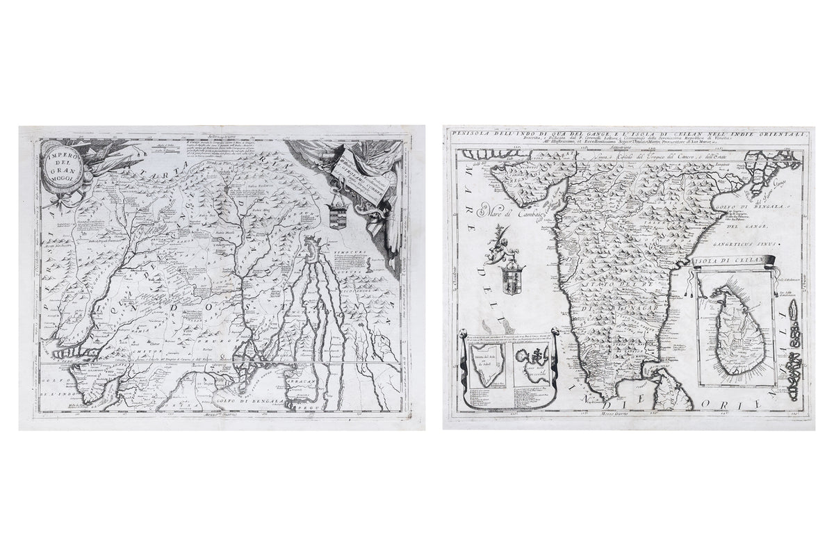 TWO ITALIAN MAPS OF INDIA (1691/1692) | Buy Now at Hotlotz Marketplace