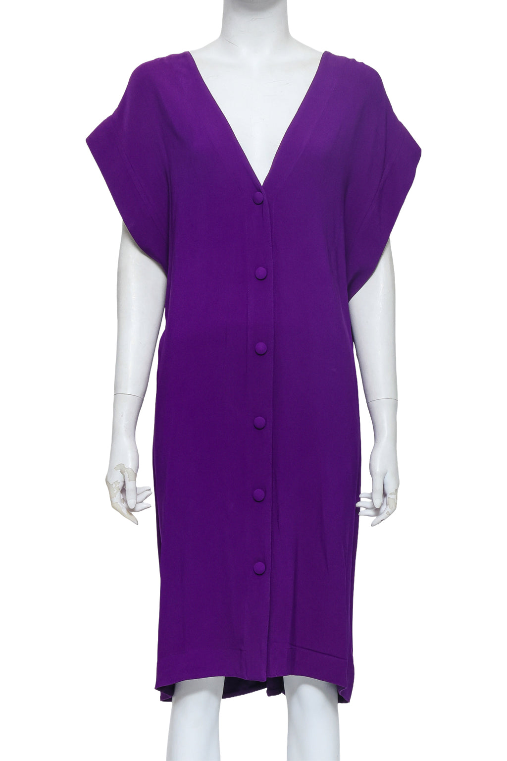 STELLA MCCARTNEY - A PURPLE BUTTON FRONT DRESS