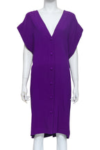 STELLA MCCARTNEY - A PURPLE BUTTON FRONT DRESS
