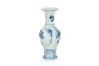 A CHINESE YUAN STYLE HEXAGONAL BLUE AND WHITE VASE