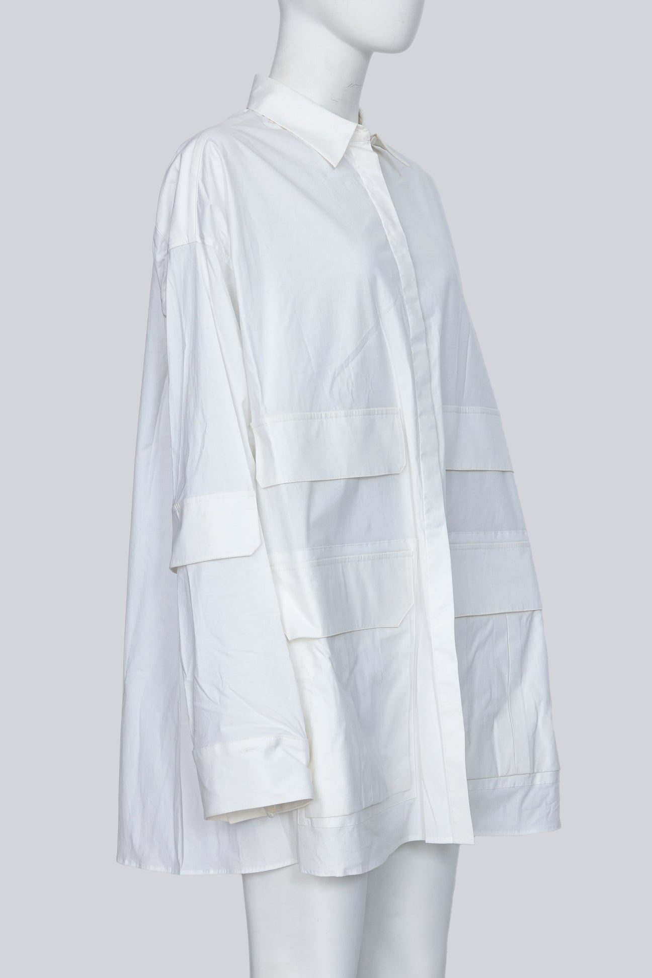 JUUN.J - A WHITE UTILITY SHIRT
