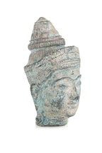 A BUDDHA BRONZE HEAD