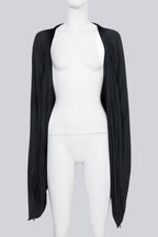 MAISON MARTIN MARGIELA - A BLACK CINCHED PONCHO