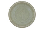 A LARGE CARVED LONGQUAN CELADON DISH