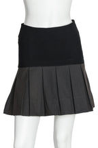 MARNI - A BLACK PLEATED MINI SKIRT, WINTER EDITION 2011