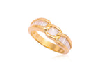 A HIGH KARAT GOLD DIAMOND RING
