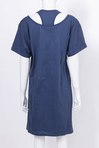 STELLA MCCARTNEY - A NAVY MULTI LAYERED T-SHIRT