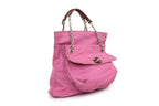 LANVIN - A PINK LEATHER SHOULDER BAG