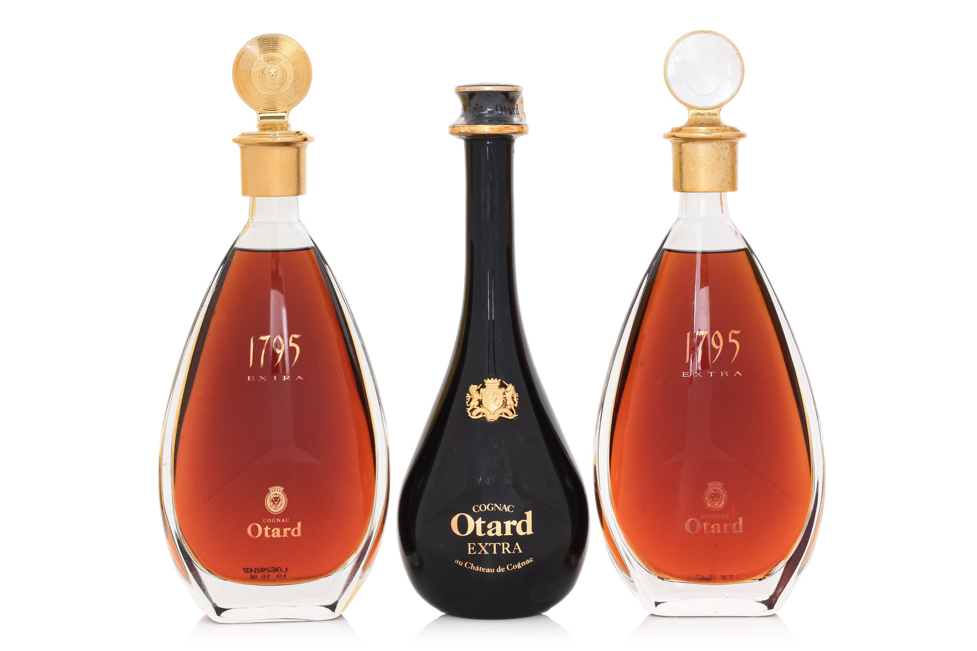 THREE BOTTLES OF OTARD COGNAC