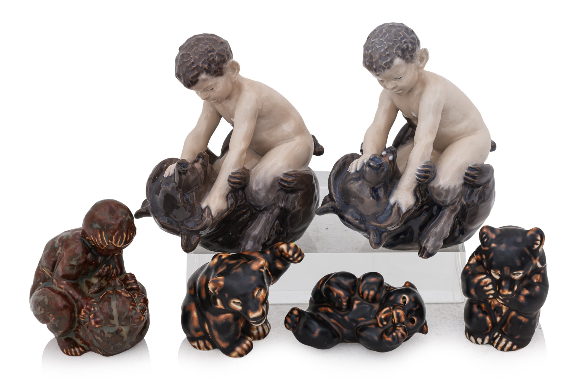 A GROUP OF SIX ROYAL COPENHAGEN MODELS OF BEARS