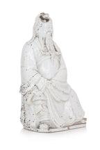 A BLANC DE CHINE PORCELAIN MODEL OF GUANDI