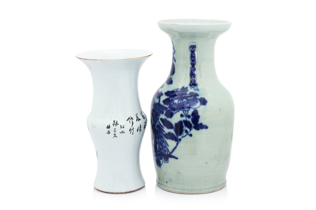 TWO PORCELAIN VASES