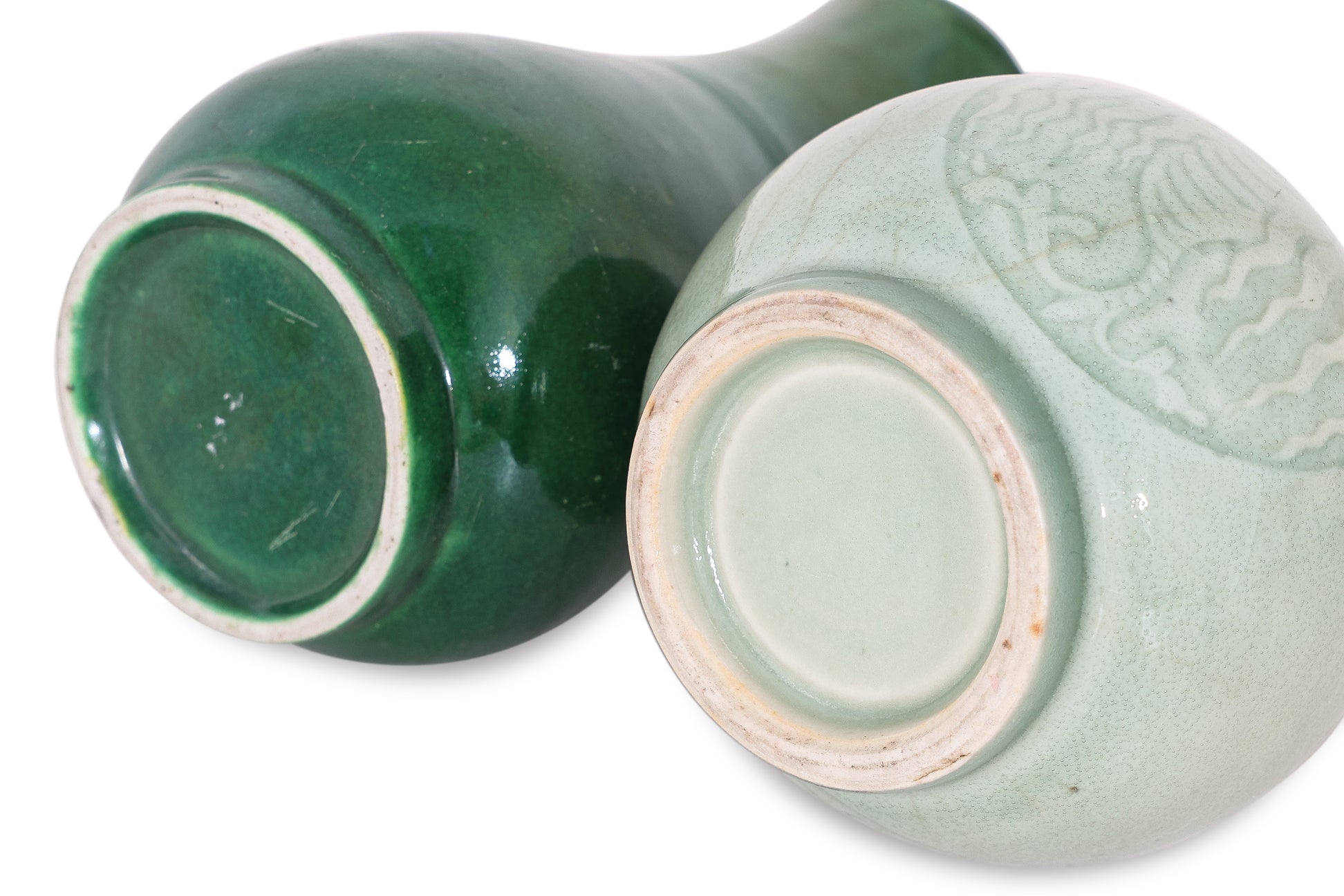 TWO SMALL PORCELAIN VASES