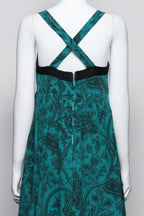 ETRO - A TURQUOISE JACQUARD DRESS